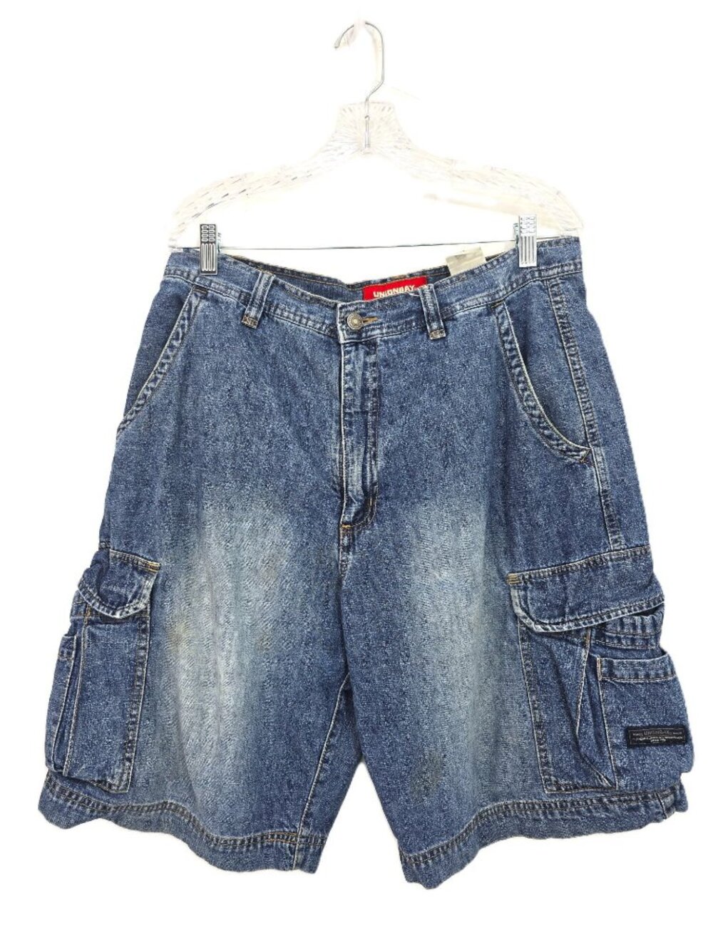 Unionbay Mens 34 Carpenter Denim Shorts Cotton Vintage Y2K Skater Baggy Grunge
